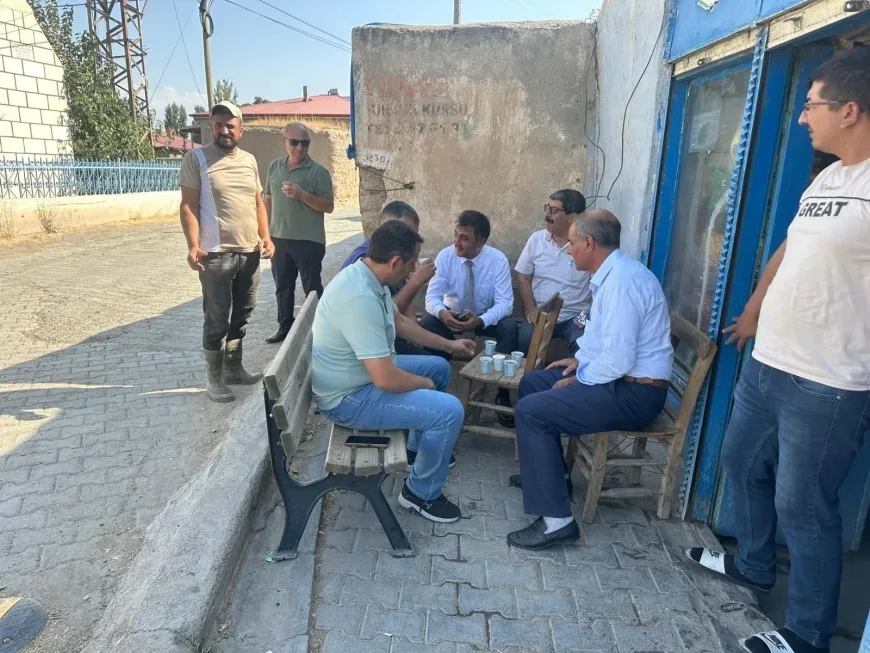 Genel Sekreter Çarman, Köylerde Yapılan Çalışmaları Yerinde İnceledi