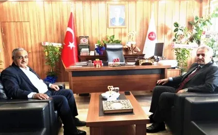 Iğdır İl Müftüsü Sayın Zahid Demirel’den İl Müftümüz Kadir Koçak’a Hayırlı Olsun Ziyareti