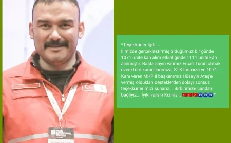 Iğdır Kızılay Derneği İl Başkanı ve Iğdır Üniversitesi Akademisyeni Doç. Dr. Ali İhsan Atalay'dan Teşekkür Mesajı