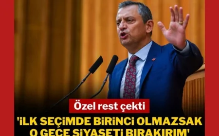 Özgür Özel rest çekti: 'İlk seçimde birinci olmazsak o gece siyaseti bırakırım'