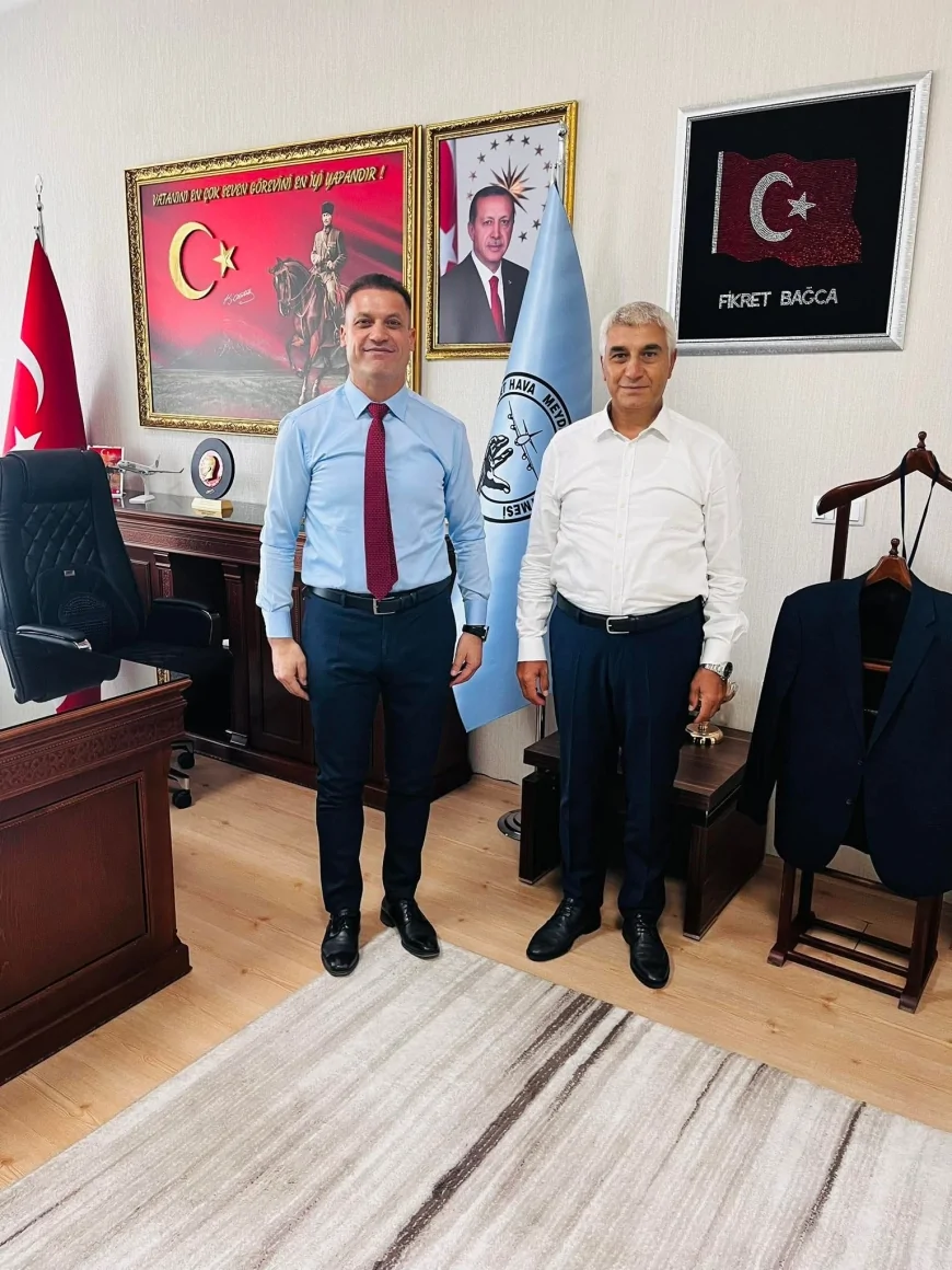 Iğdır Havalimanı Müdürü Fikret Bağca, Merkez Valisi Sayın Fuat Gürel’i Ağırladı.