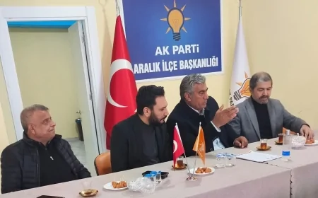 “AK Parti Aralık İlçe Başkanlığı’nda Birlik ve Dayanışma İçinde Haftalık İstişare Toplantısı Yapıldı”