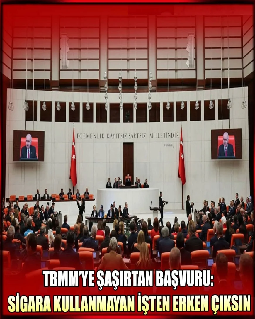 TBMM'YE ŞAŞIRTAN BAŞVURU: SİGARA İÇMEYENLERE ERKEN ÇIKIŞ TALEBİ