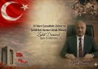 İl Müftümüz Zahit Demirel’in 18 Mart Çanakkale Zaferi ve Şehitleri Anma Günü Mesajı