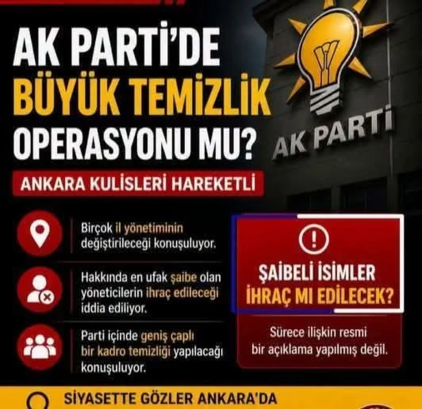 AK Parti Teşkilatlarında Büyük Değişim Süreci Gündemde