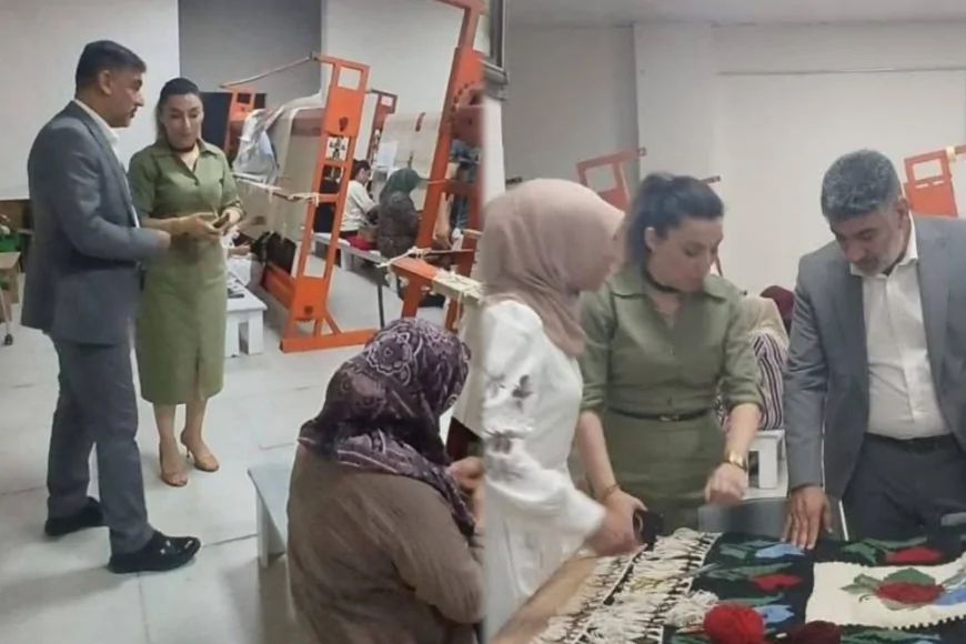 AK Parti İl Başkanı Ayaz'dan Kilim Atölyesine Anlamlı Ziyaret